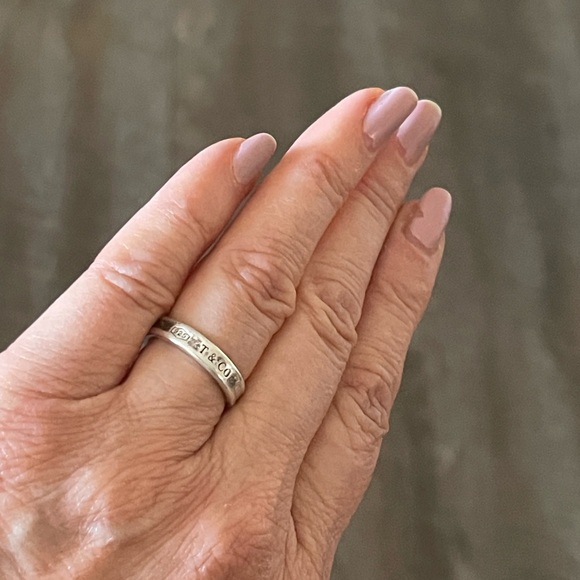 Tiffany & Co. 1837 Ring Sterling Silver 925 Size 4.75 - Picture 3 of 11